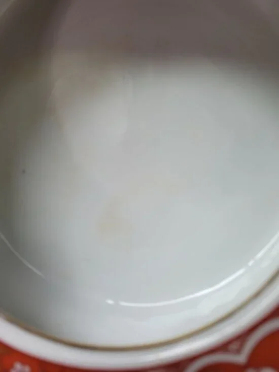 The Toscany Collection Arita Japan Porcelain Bowl Ashtray Red Gold Phoenix Desig - Picture 8 of 13